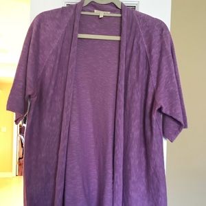 Eileen Fisher purple cardigan